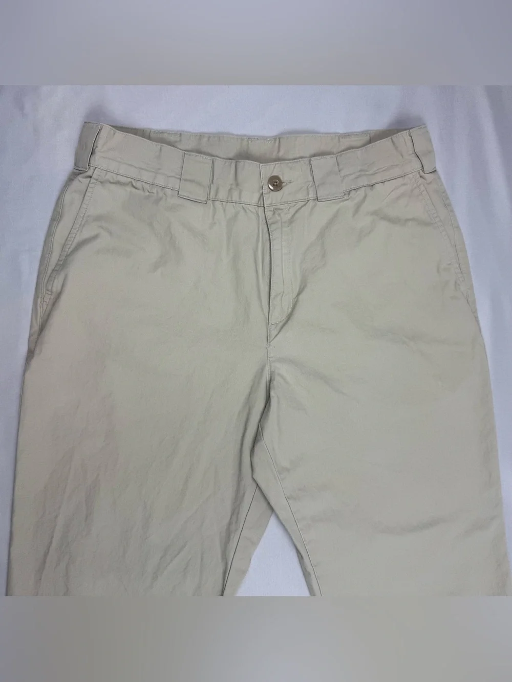 Patagonia Mens Organic Cotton Chino Pants 34 x 29 Relaxed Fit Light Beige A1